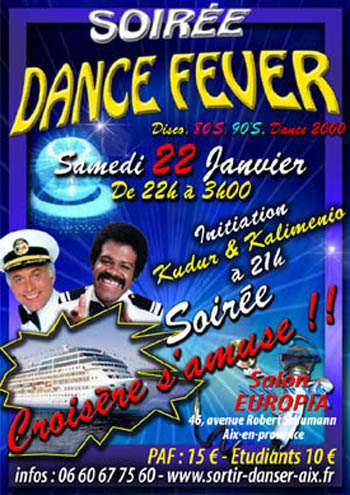 Affiche Soirée Dance fever - Disco Années 80 Aix-en-provence